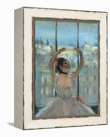 Dancer at the Photographers Studio-Edgar Degas-Framed Stretched Canvas