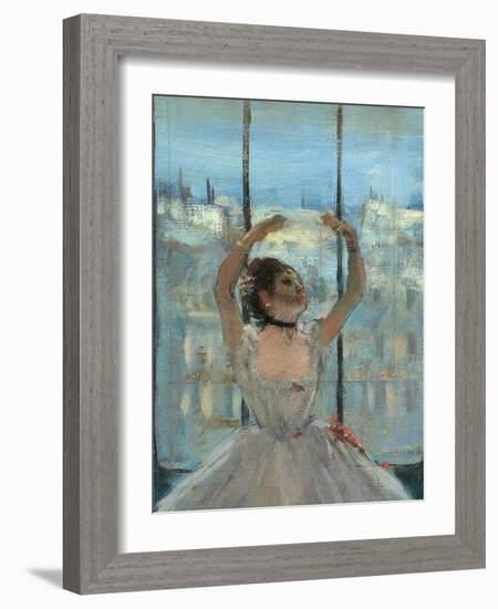 Dancer at the Photographers Studio-Edgar Degas-Framed Art Print