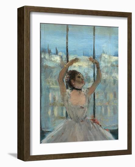 Dancer at the Photographers Studio-Edgar Degas-Framed Art Print