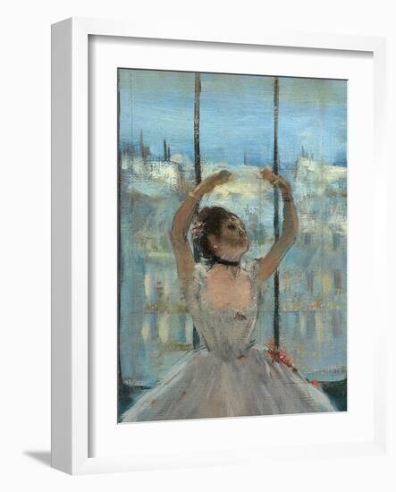 Dancer at the Photographers Studio-Edgar Degas-Framed Art Print