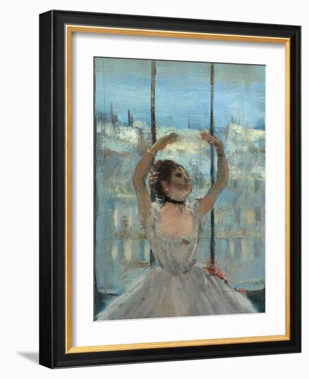 Dancer at the Photographers Studio-Edgar Degas-Framed Art Print