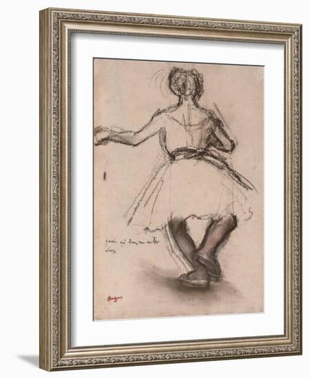 Dancer, Back View-Edgar Degas-Framed Giclee Print