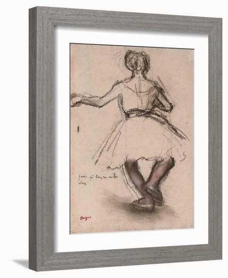 Dancer, Back View-Edgar Degas-Framed Giclee Print