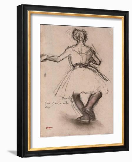 Dancer, Back View-Edgar Degas-Framed Giclee Print