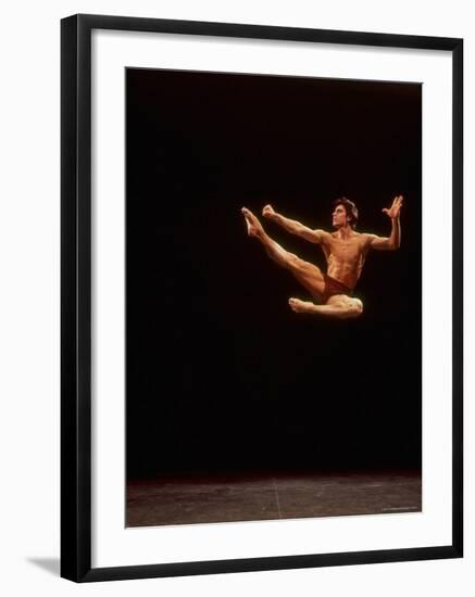 Dancer Edward Villella Leaping Through Air in Performance of George Balanchine's "The Prodigal Son"-Bill Eppridge-Framed Premium Photographic Print