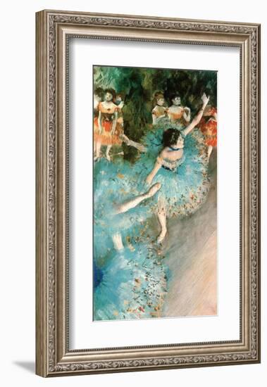 Dancer in Blue, 1884-Edgar Degas-Framed Art Print