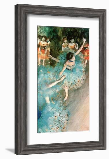 Dancer in Blue, 1884-Edgar Degas-Framed Art Print