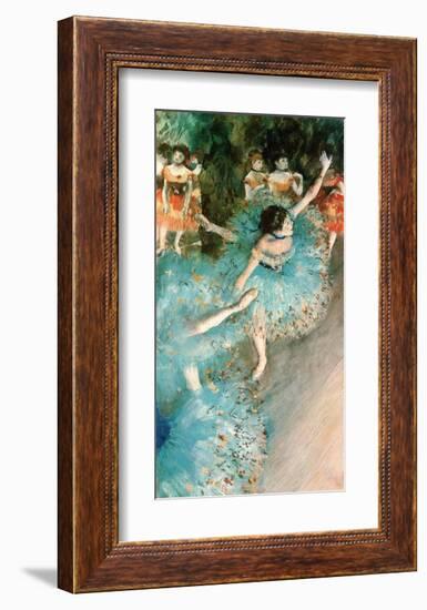 Dancer in Blue, 1884-Edgar Degas-Framed Art Print