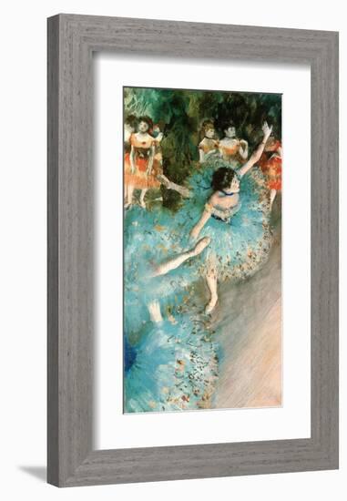 Dancer in Blue, 1884-Edgar Degas-Framed Art Print