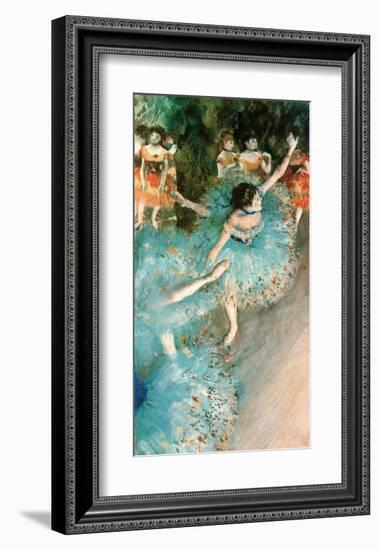 Dancer in Blue, 1884-Edgar Degas-Framed Art Print