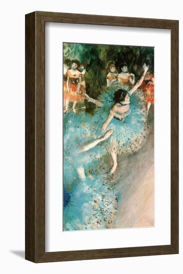 Dancer in Blue, 1884-Edgar Degas-Framed Art Print