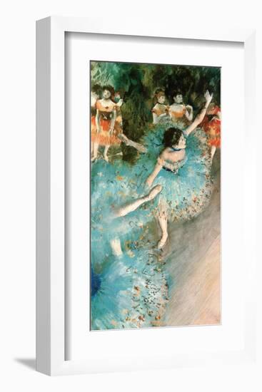 Dancer in Blue, 1884-Edgar Degas-Framed Art Print