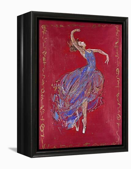 Dancer in Blue I-Marta Wiley-Framed Premier Image Canvas