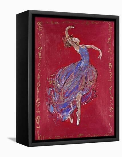 Dancer in Blue I-Marta Wiley-Framed Premier Image Canvas