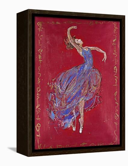 Dancer in Blue I-Marta Wiley-Framed Premier Image Canvas