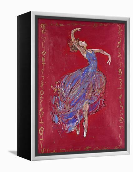 Dancer in Blue I-Marta Wiley-Framed Premier Image Canvas