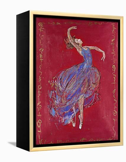 Dancer in Blue I-Marta Wiley-Framed Premier Image Canvas
