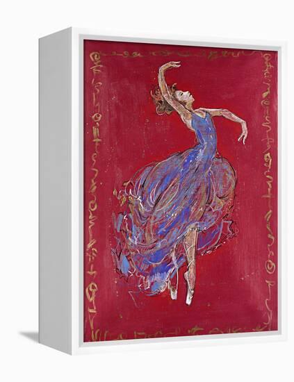 Dancer in Blue I-Marta Wiley-Framed Premier Image Canvas