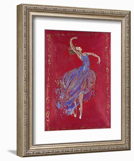 Dancer in Blue I-Marta Wiley-Framed Giclee Print