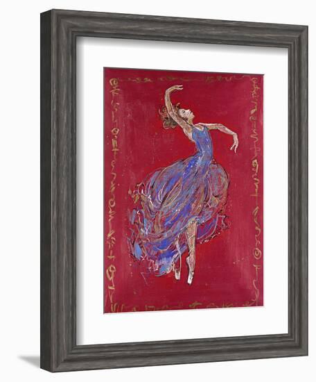 Dancer in Blue I-Marta Wiley-Framed Giclee Print