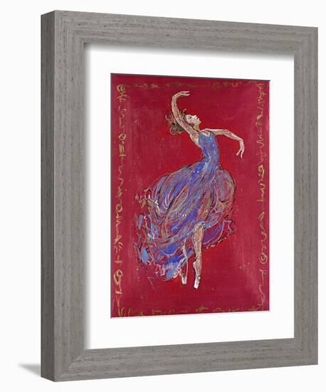 Dancer in Blue I-Marta Wiley-Framed Giclee Print