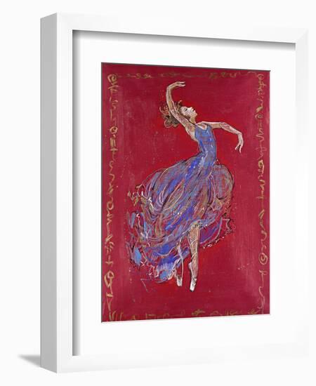 Dancer in Blue I-Marta Wiley-Framed Giclee Print