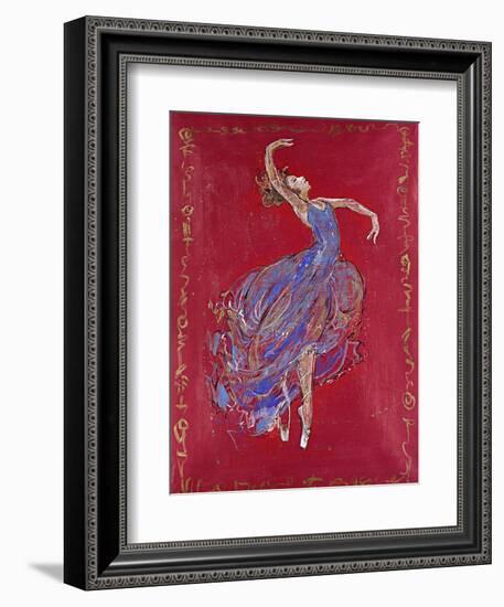 Dancer in Blue I-Marta Wiley-Framed Giclee Print