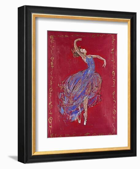 Dancer in Blue I-Marta Wiley-Framed Giclee Print