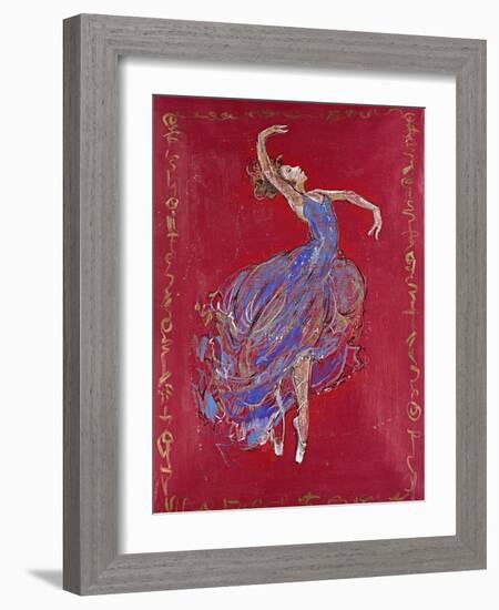 Dancer in Blue I-Marta Wiley-Framed Giclee Print