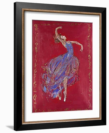 Dancer in Blue I-Marta Wiley-Framed Giclee Print