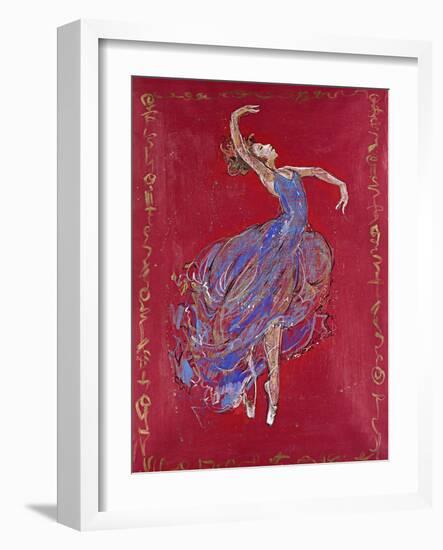 Dancer in Blue I-Marta Wiley-Framed Giclee Print