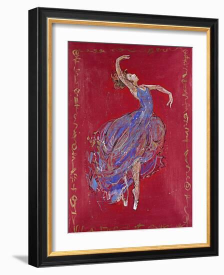 Dancer in Blue I-Marta Wiley-Framed Giclee Print