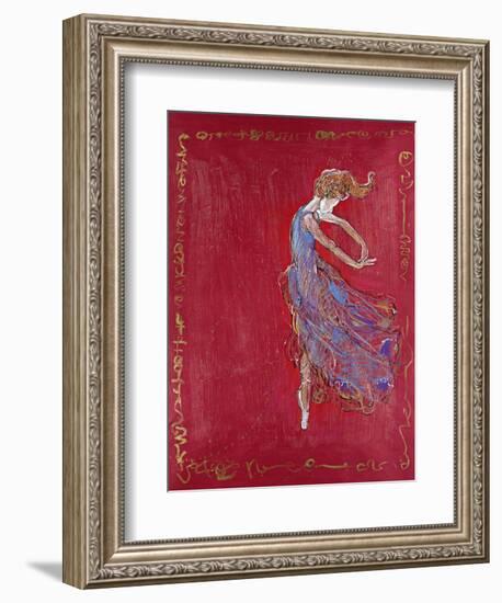 Dancer in Blue IV-Marta Wiley-Framed Giclee Print