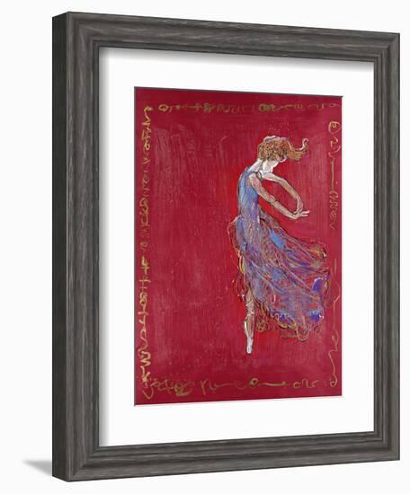 Dancer in Blue IV-Marta Wiley-Framed Giclee Print