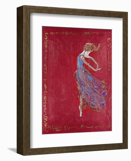 Dancer in Blue IV-Marta Wiley-Framed Giclee Print