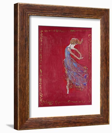 Dancer in Blue IV-Marta Wiley-Framed Giclee Print