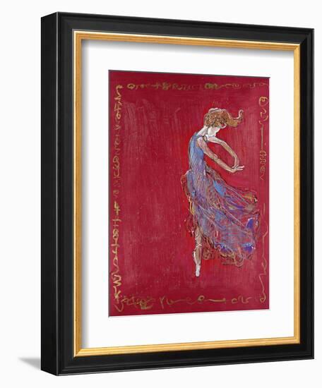 Dancer in Blue IV-Marta Wiley-Framed Giclee Print