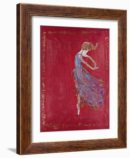 Dancer in Blue IV-Marta Wiley-Framed Giclee Print