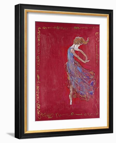 Dancer in Blue IV-Marta Wiley-Framed Giclee Print