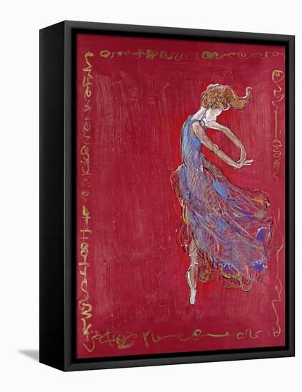 Dancer in Blue IV-Marta Wiley-Framed Premier Image Canvas