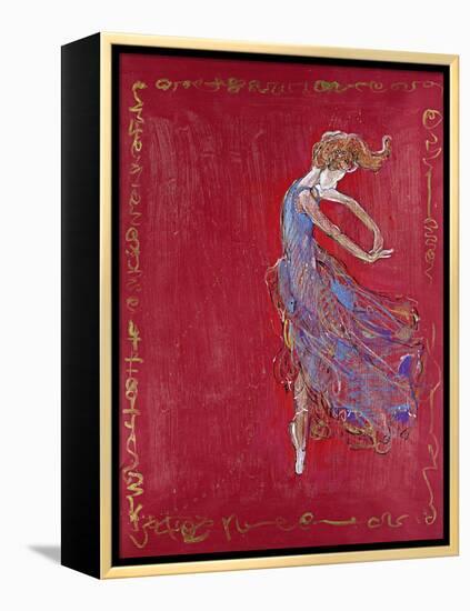 Dancer in Blue IV-Marta Wiley-Framed Premier Image Canvas