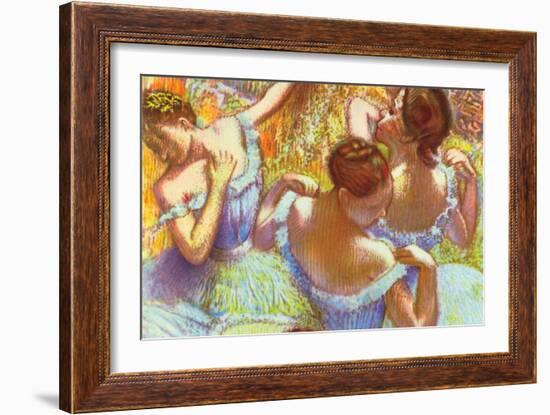 Dancer In Blue-Edgar Degas-Framed Art Print