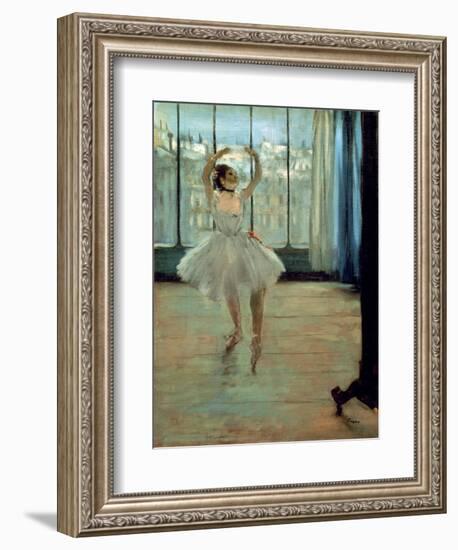 Dancer in Front of a Window-Edgar Degas-Framed Art Print