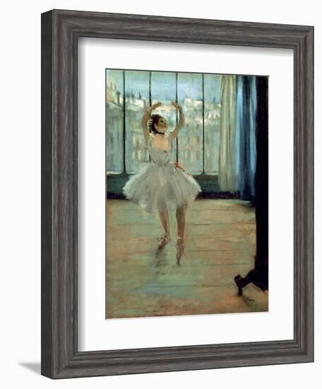 Dancer in Front of a Window-Edgar Degas-Framed Art Print