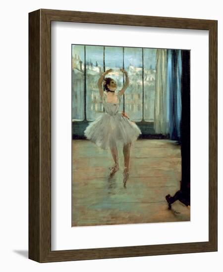 Dancer in Front of a Window-Edgar Degas-Framed Art Print