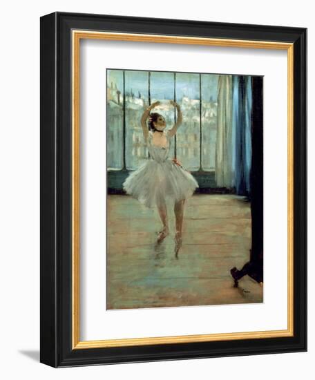 Dancer in Front of a Window-Edgar Degas-Framed Art Print