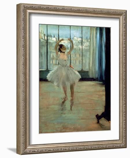 Dancer in Front of a Window-Edgar Degas-Framed Premium Giclee Print