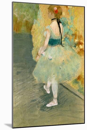 Dancer in Green, C.1878 (Pastel on Paper)-Edgar Degas-Mounted Giclee Print