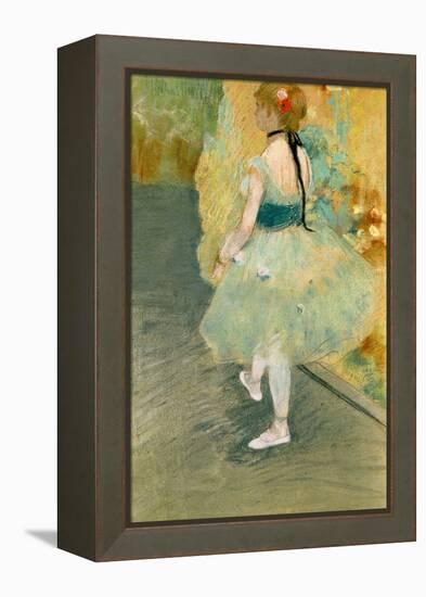 Dancer in Green, C.1878 (Pastel on Paper)-Edgar Degas-Framed Premier Image Canvas