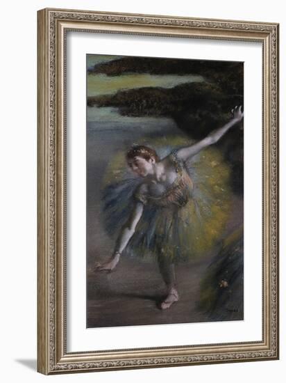 Dancer in Green-Edgar Degas-Framed Giclee Print